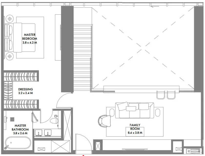 Arada W The Residences by Arada floor plan