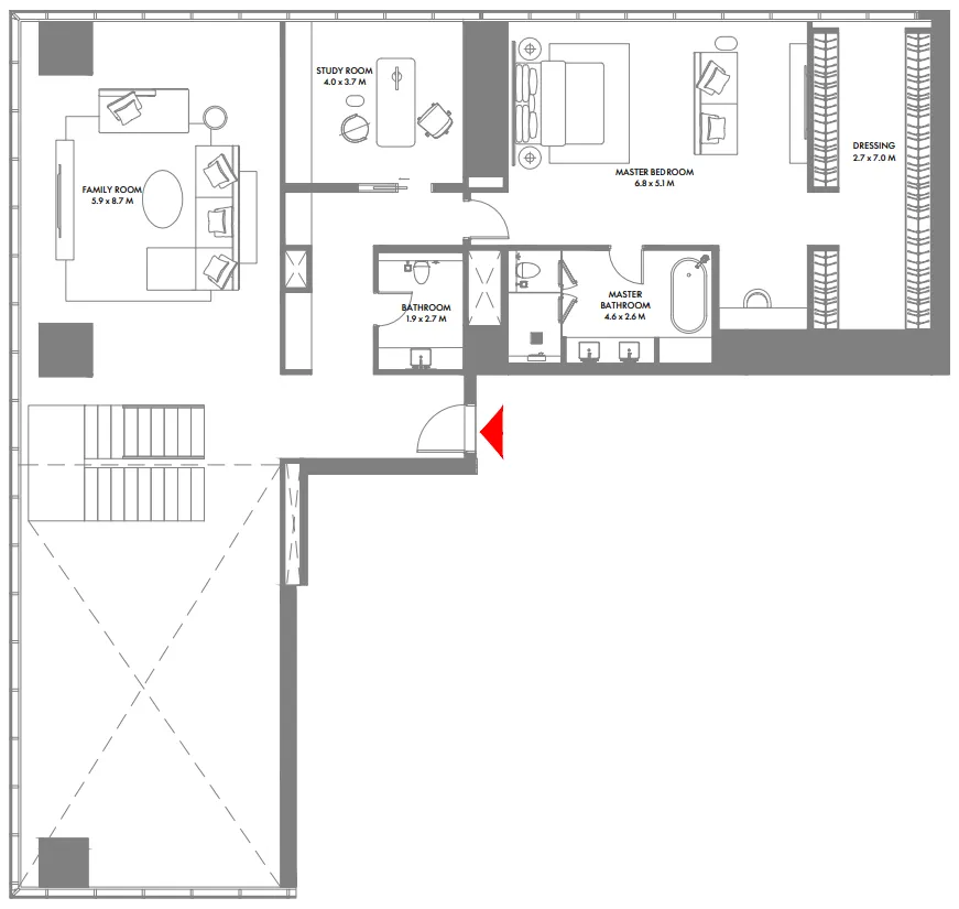 Arada W The Residences by Arada floor plan