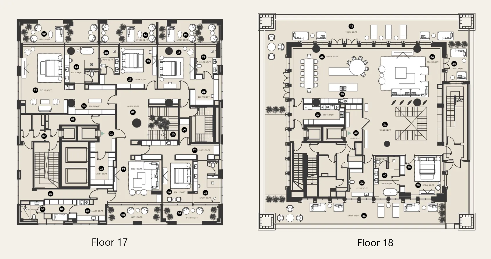 Al Hamra Waldorf Astoria Residences floor plan