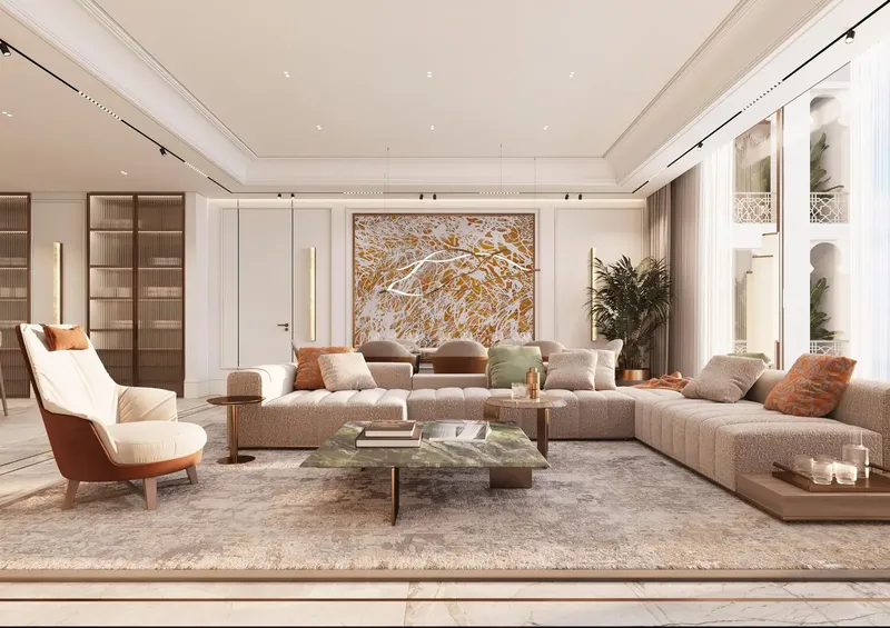 Interior at Waldorf Astoria Residences in Al Jazeera Al Hamra Ras Al Khaimah