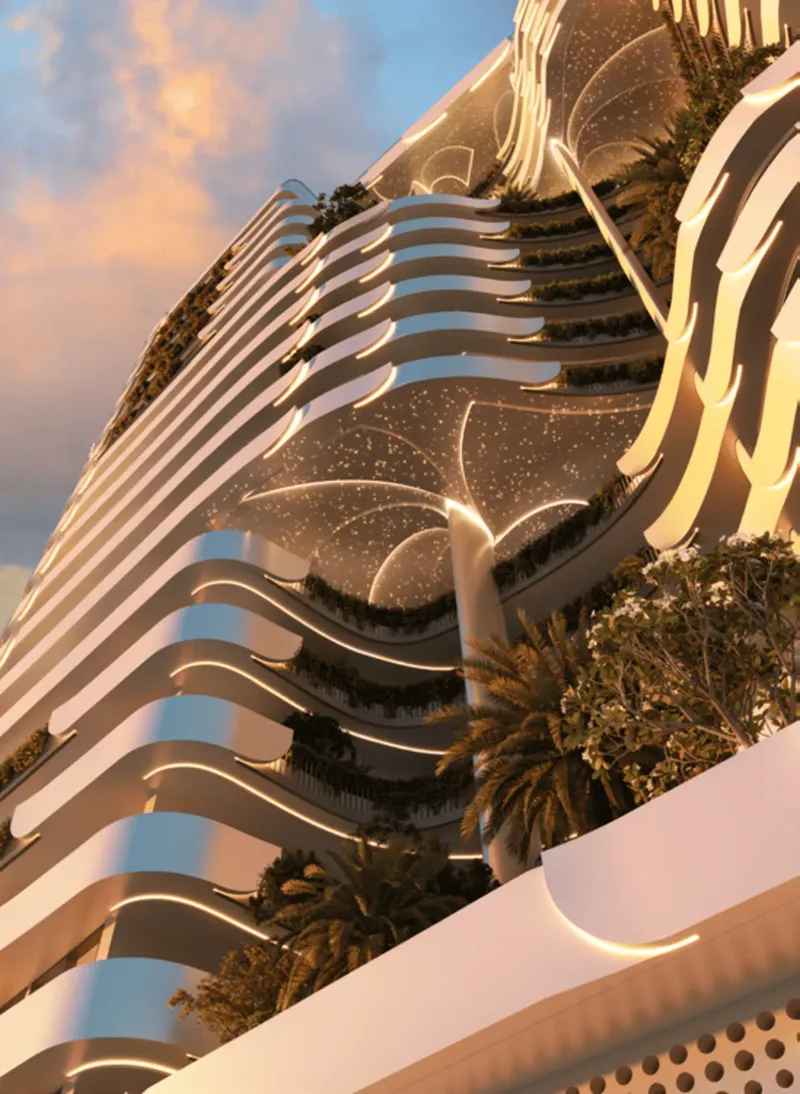 Exterior at Weybridge Gardens 4 in Dubailand Residence Complex Dubai