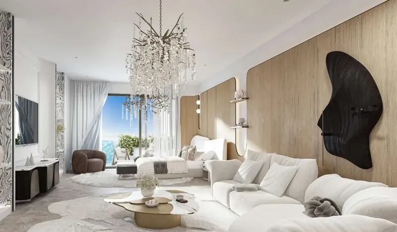 Interior at Weybridge Gardens 5 in Dubailand Residence Complex Dubai