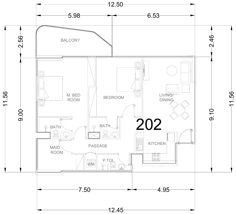 AG Properties Whitecliffs Residences floor plan