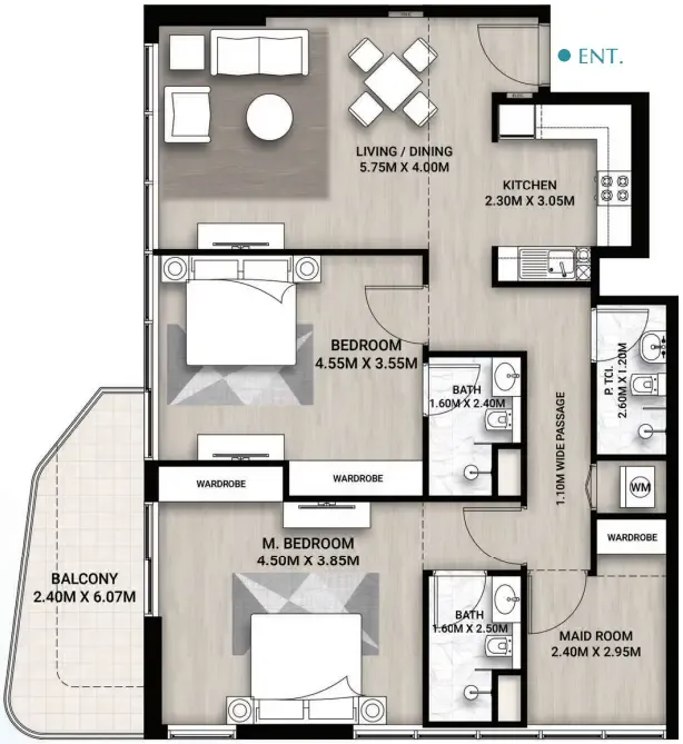 AG Properties Whitecliffs Residences floor plan