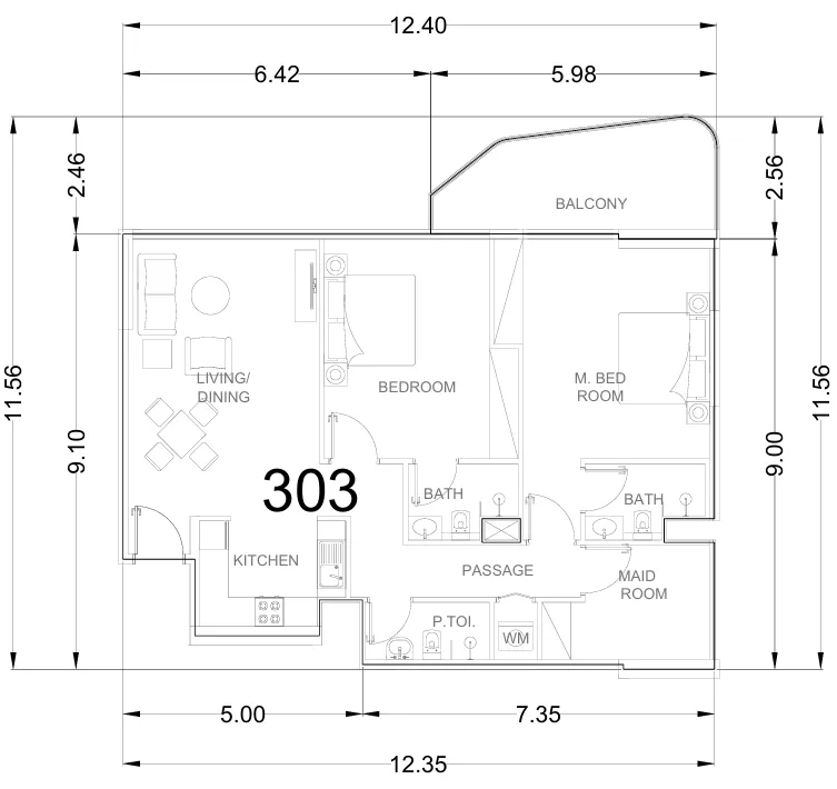 AG Properties Whitecliffs Residences floor plan
