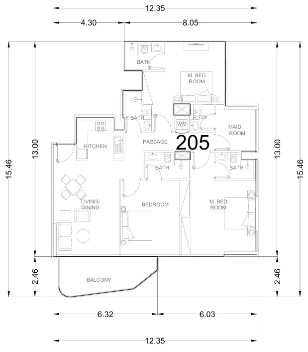 AG Properties Whitecliffs Residences floor plan