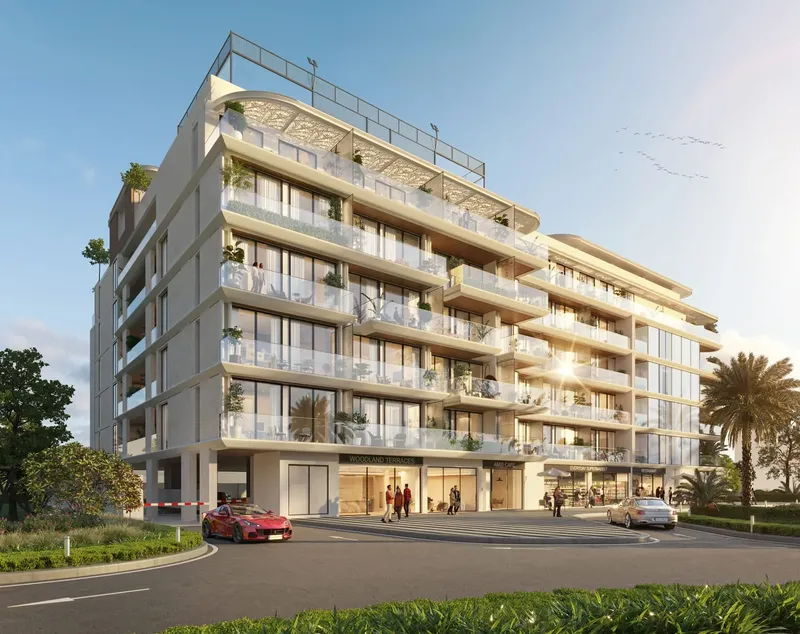 Exterior at Woodland Terraces in MBR District 11 (Meydan South) Dubai