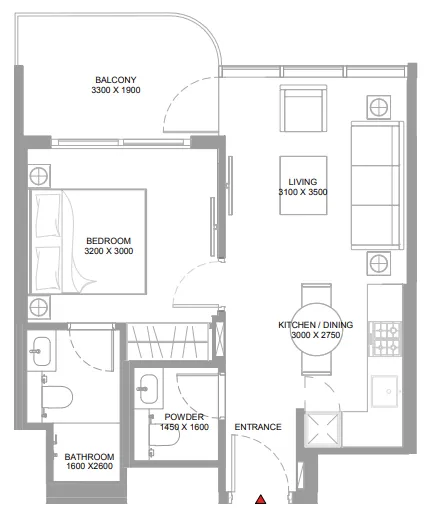 Sobha Yachtside Marina Residences floor plan