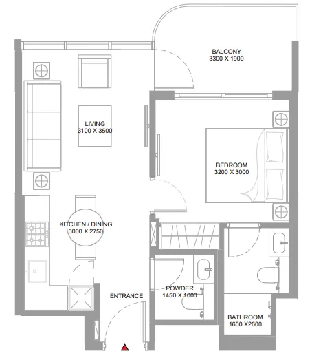 Sobha Yachtside Marina Residences floor plan
