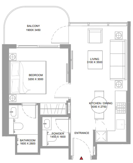 Sobha Yachtside Marina Residences floor plan