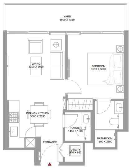Sobha Yachtside Marina Residences floor plan