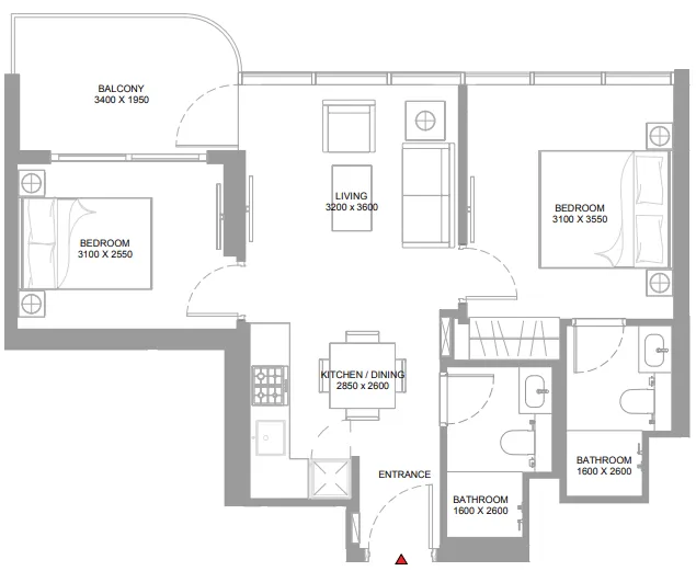 Sobha Yachtside Marina Residences floor plan