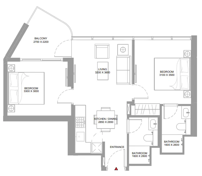 Sobha Yachtside Marina Residences floor plan