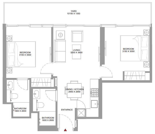 Sobha Yachtside Marina Residences floor plan