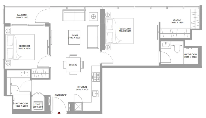 Sobha Yachtside Marina Residences floor plan