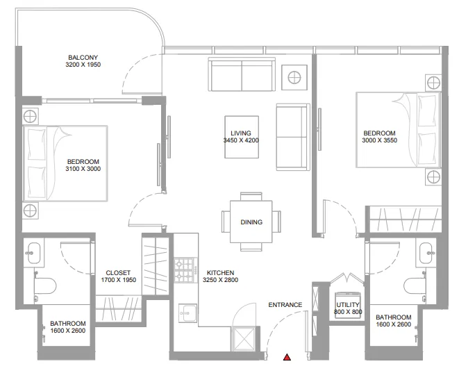 Sobha Yachtside Marina Residences floor plan