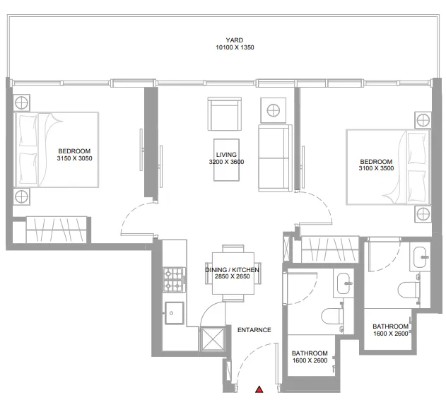 Sobha Yachtside Marina Residences floor plan