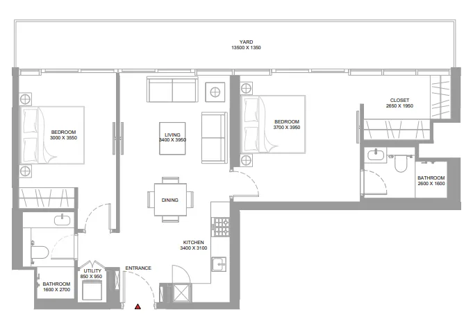 Sobha Yachtside Marina Residences floor plan