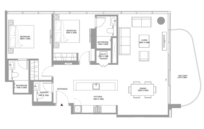 Sobha Yachtside Marina Residences floor plan