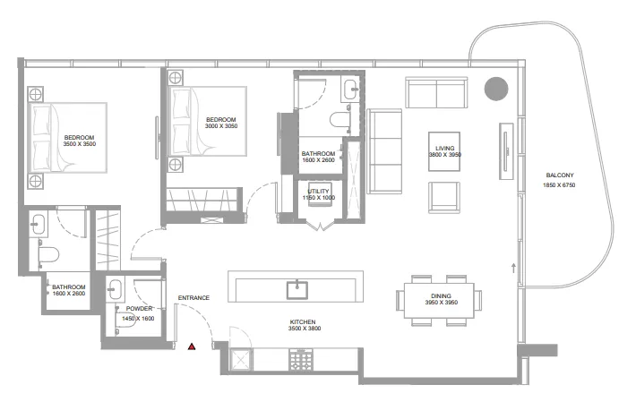 Sobha Yachtside Marina Residences floor plan