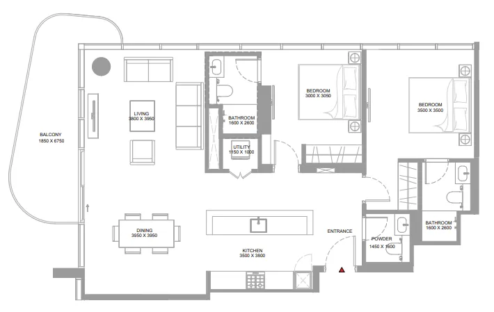 Sobha Yachtside Marina Residences floor plan