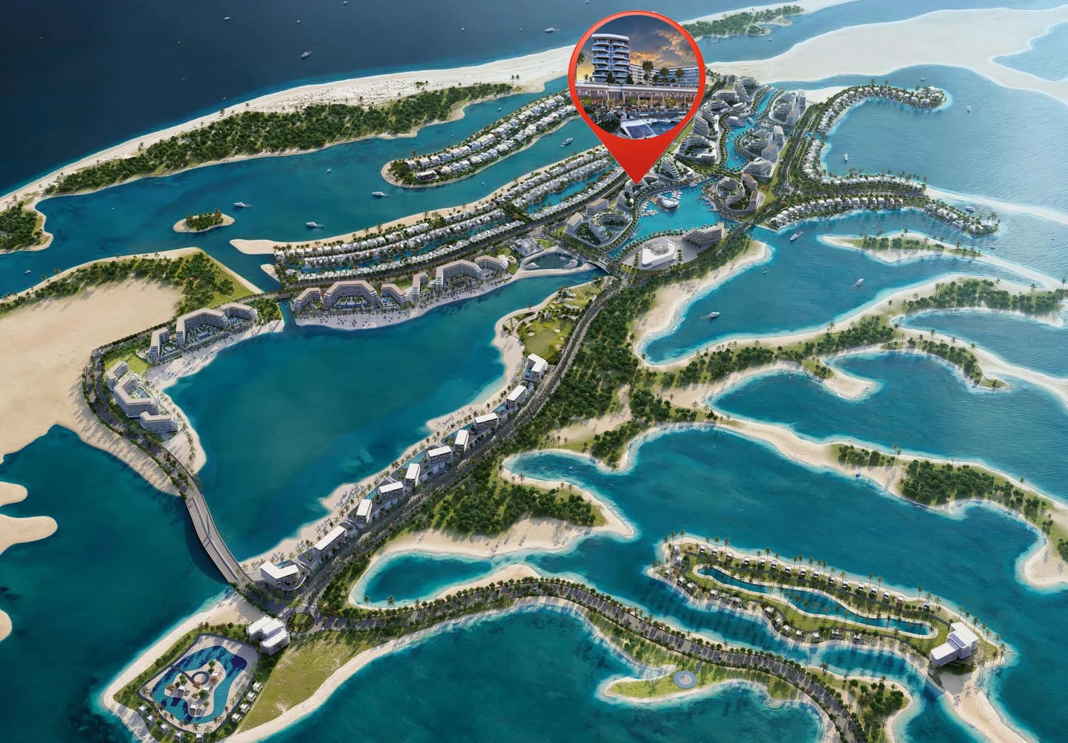 Sobha Yachtside Marina Residences master plan