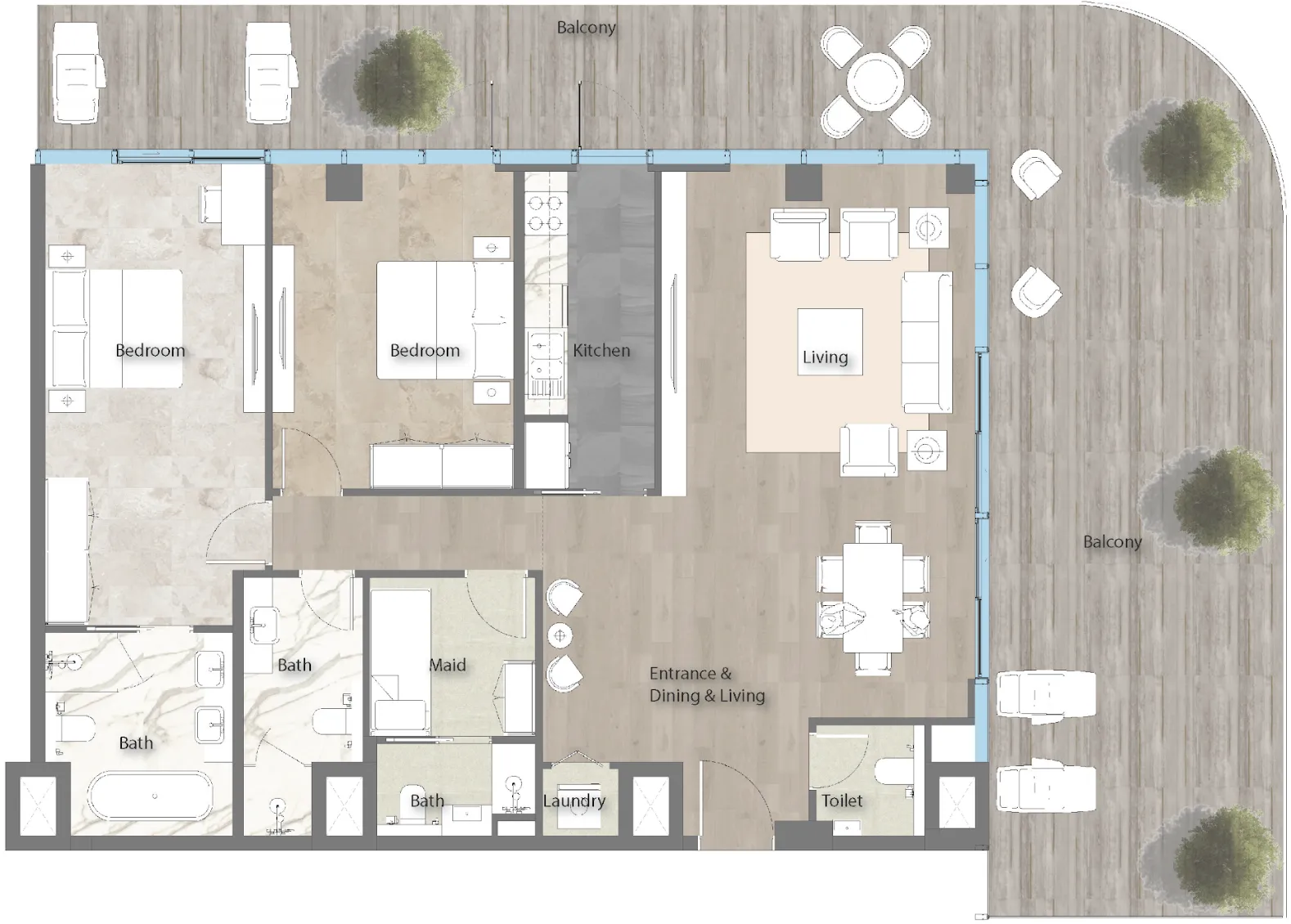 Siadah Development Yas Beach Residence floor plan