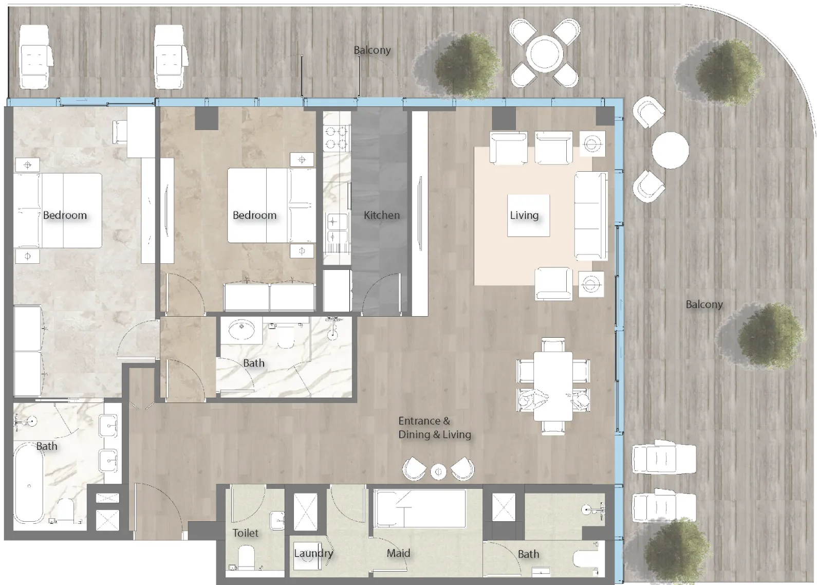 Siadah Development Yas Beach Residence floor plan