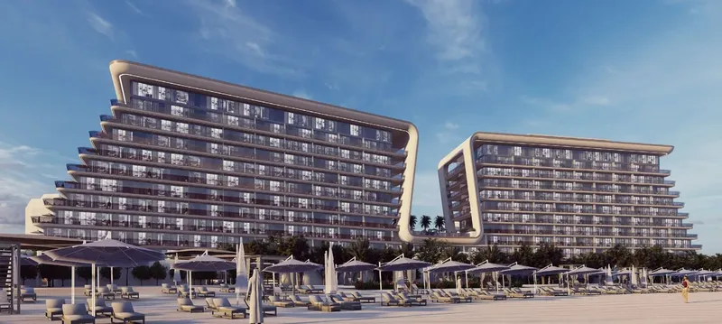 Exterior at Yas Beach Residence in Yas Island Abu Dhabi