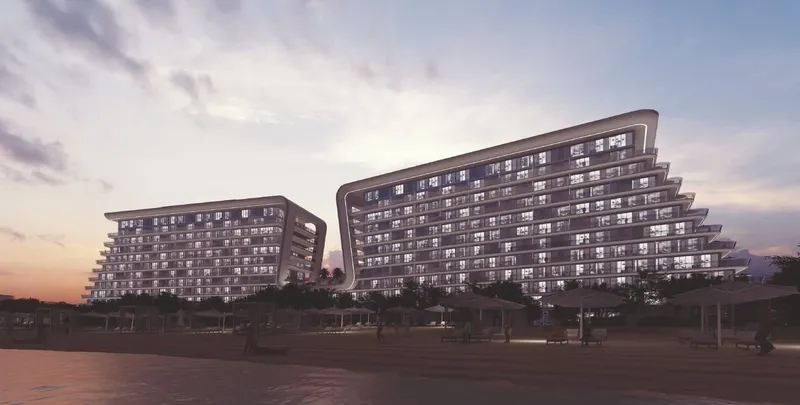 Exterior at Yas Beach Residence in Yas Island Abu Dhabi