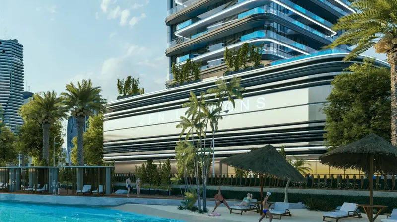 Exterior at Zen Lagoons by Sanzen in Bukadra Dubai