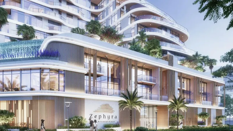 Exterior at Zephyra Residences in Dubai Islands Dubai