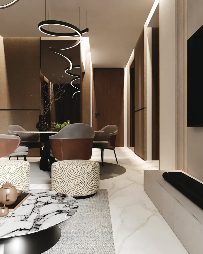 Interior at Zyra Hills in Dubai