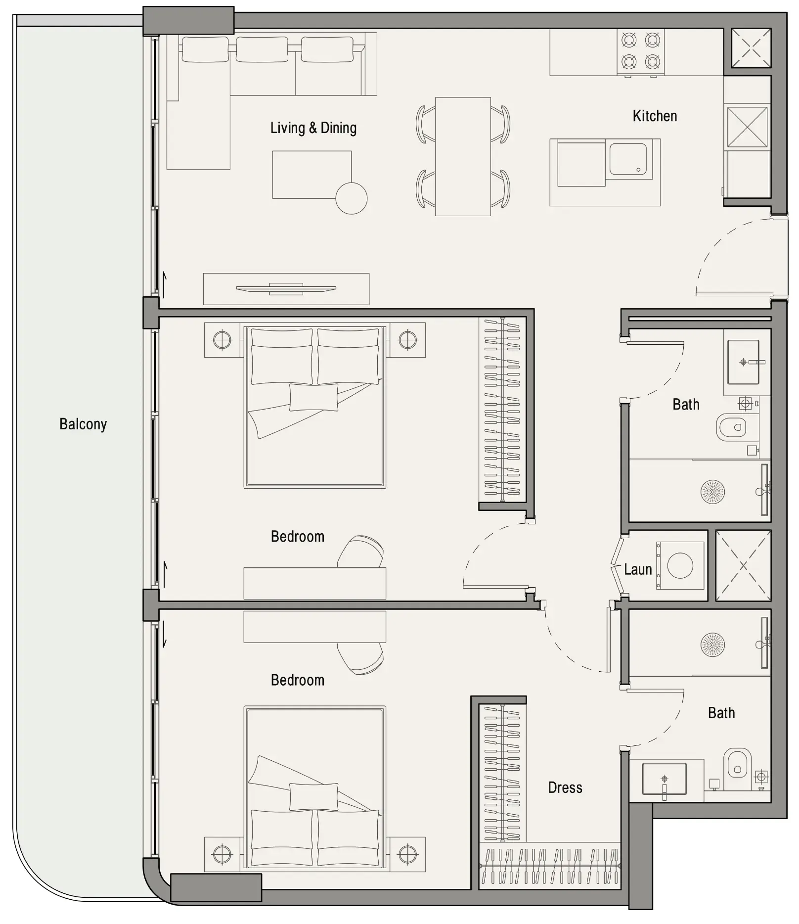 Iman Developers 113 Residences by Iman floor plan