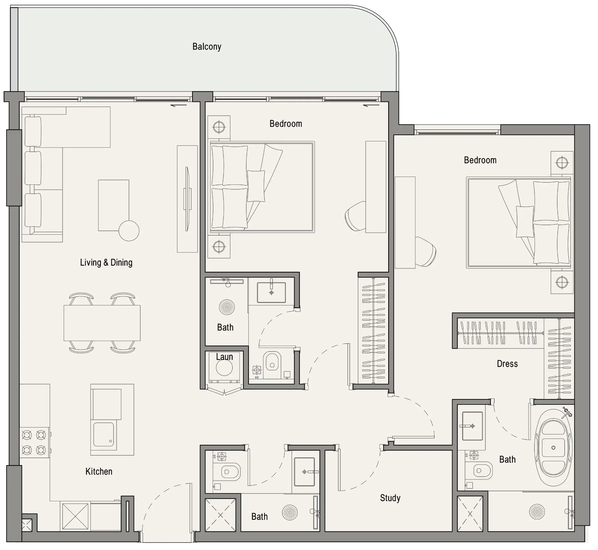 Iman Developers 113 Residences by Iman floor plan