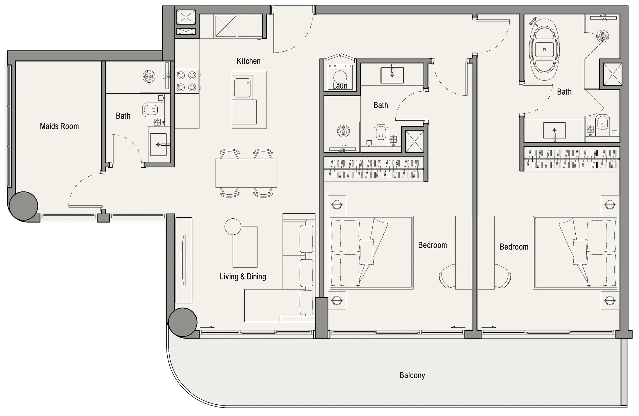 Iman Developers 113 Residences by Iman floor plan