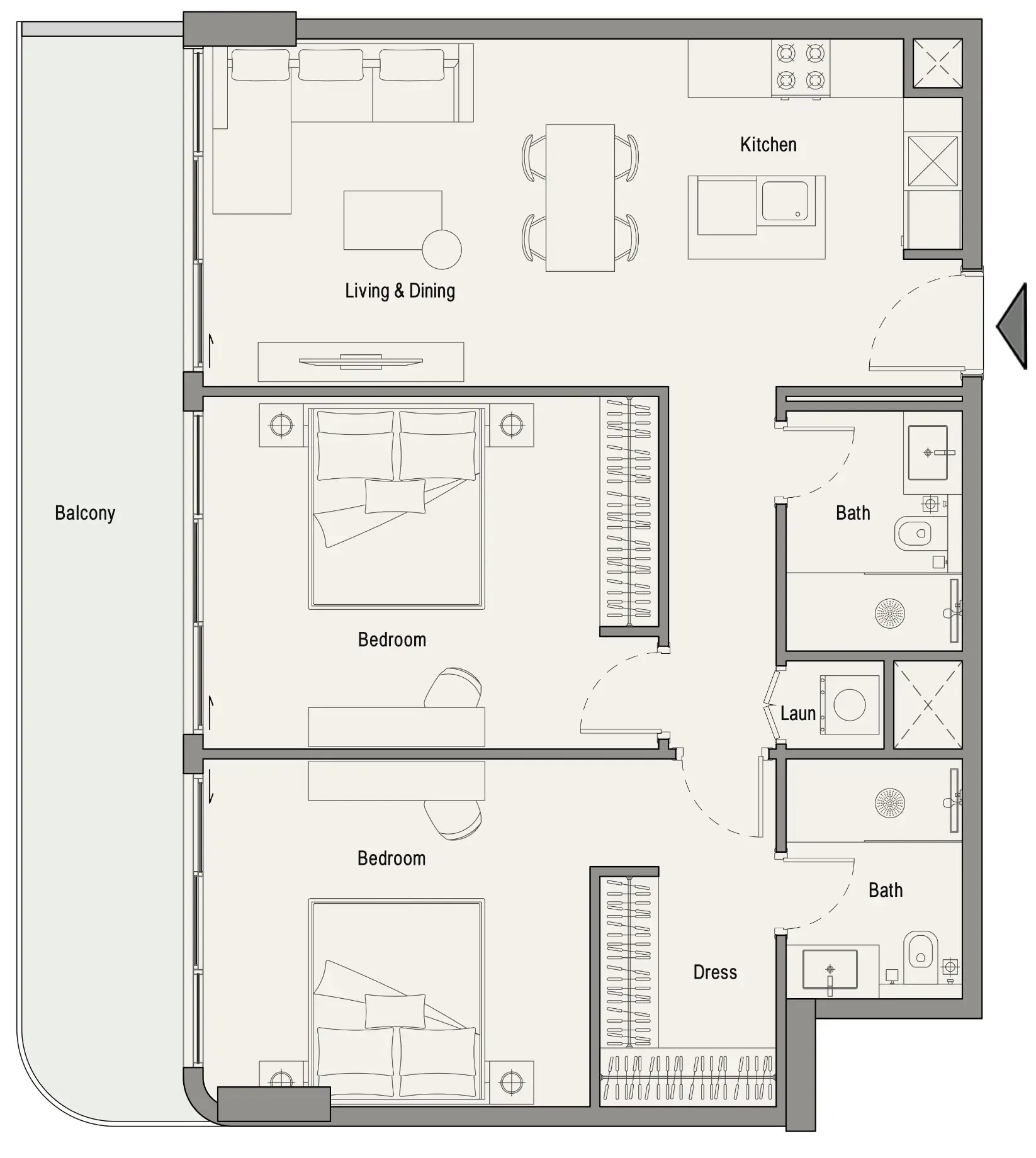 Iman Developers 113 Residences by Iman floor plan