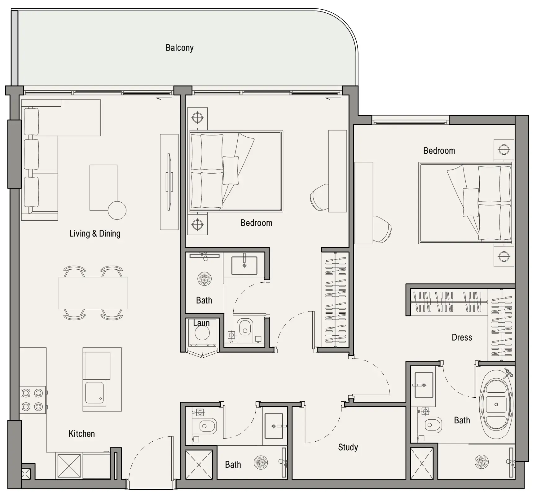 Iman Developers 113 Residences by Iman floor plan