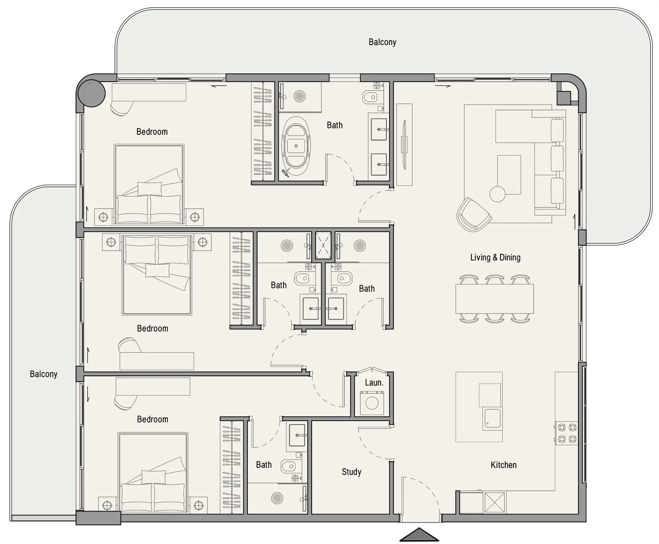 Iman Developers 113 Residences by Iman floor plan