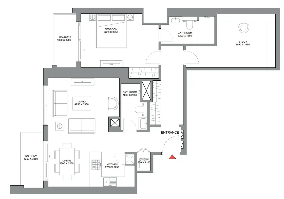 Sobha 350 Riverside Crescent floor plan