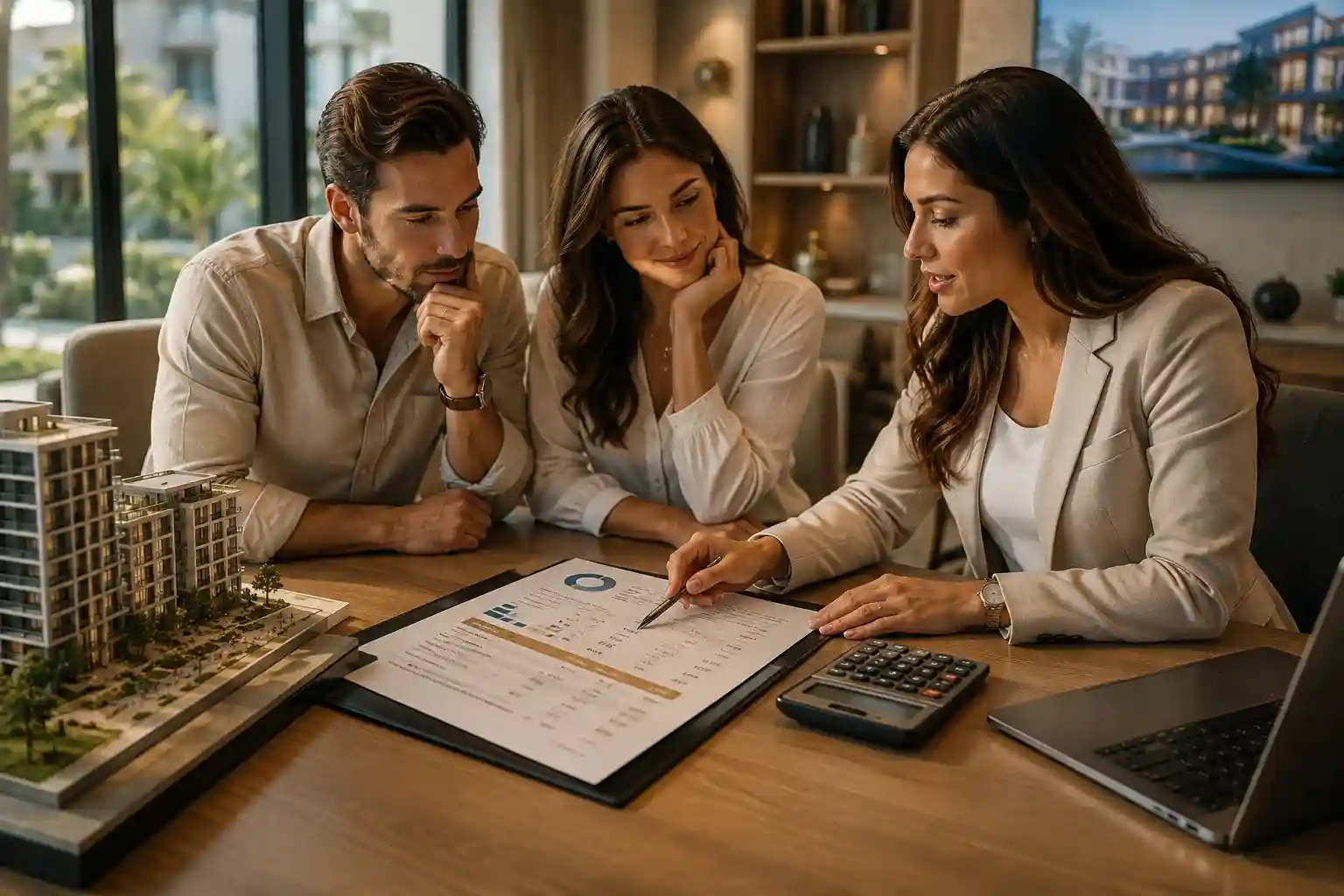 Dubai property buying costs and fees guide showing residential tax basics, off-plan payment plan, DLD registration, Oqood, service charges, and handover costs explained clearly for buyers
