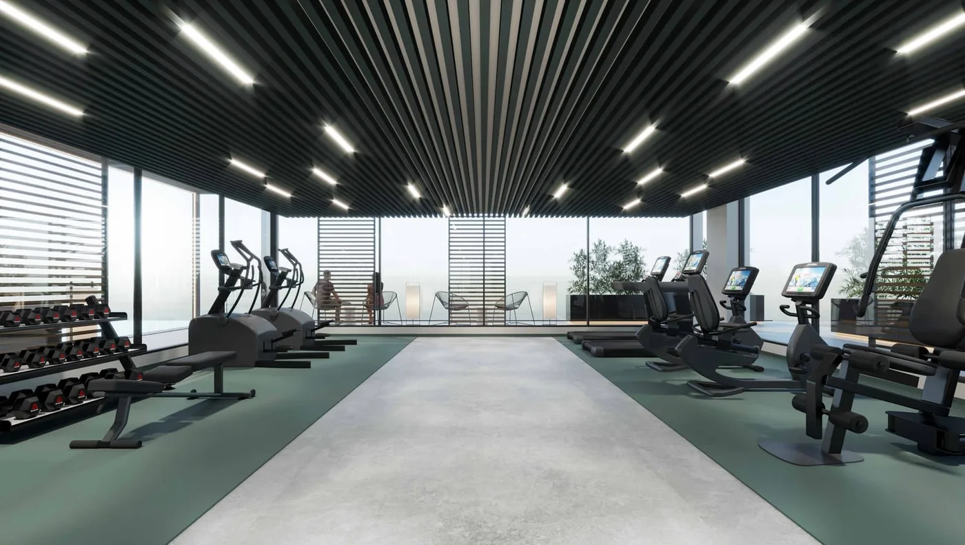 Fitness Gym amenity image at Aark Residences