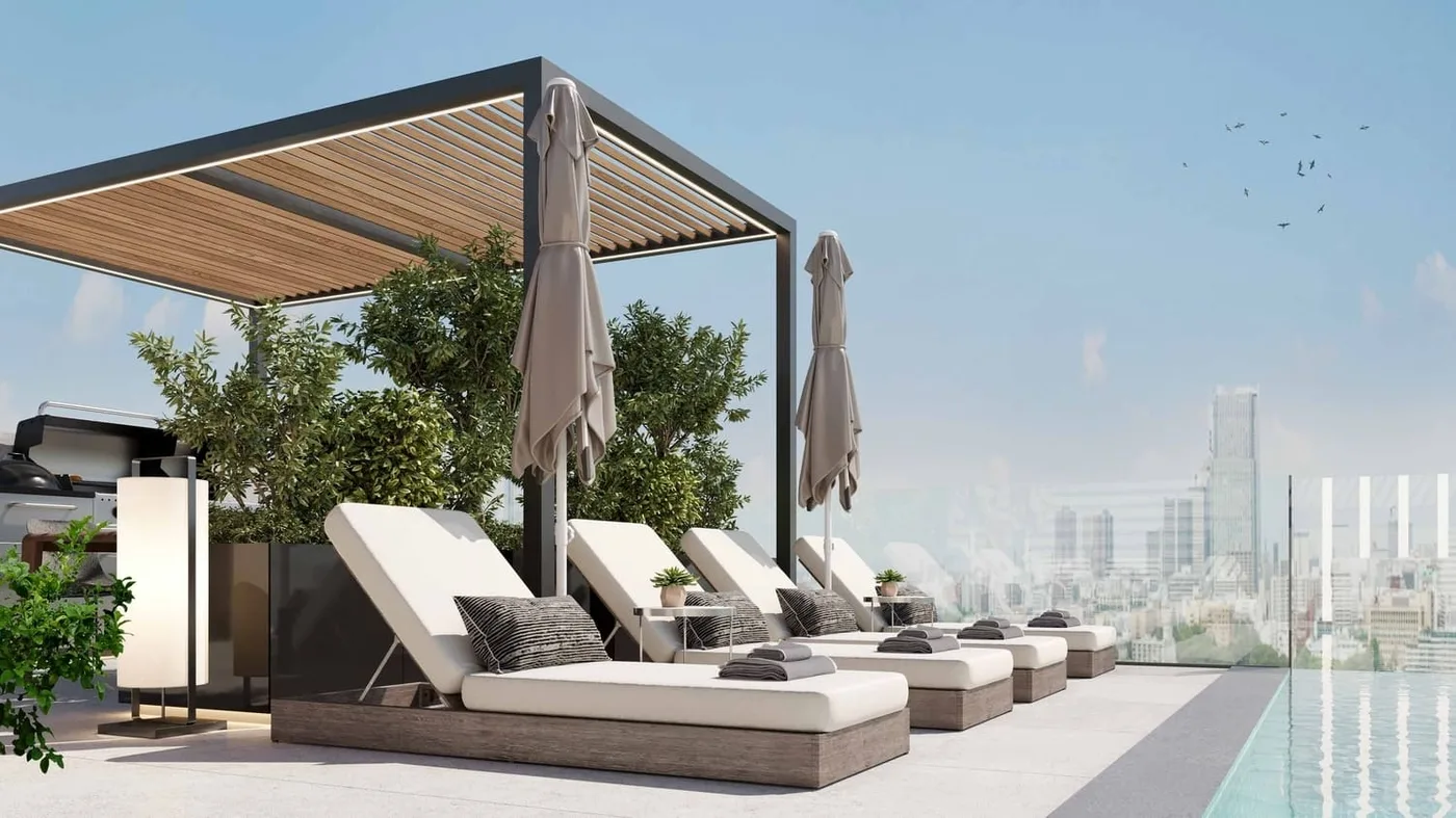 Pool Deck amenity image at Aark Residences