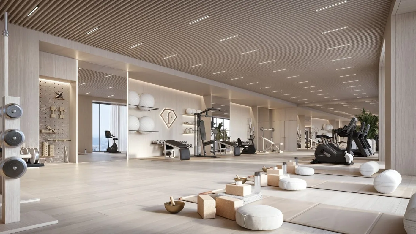Modern Gym amenity image at Acacia by BNW Developments