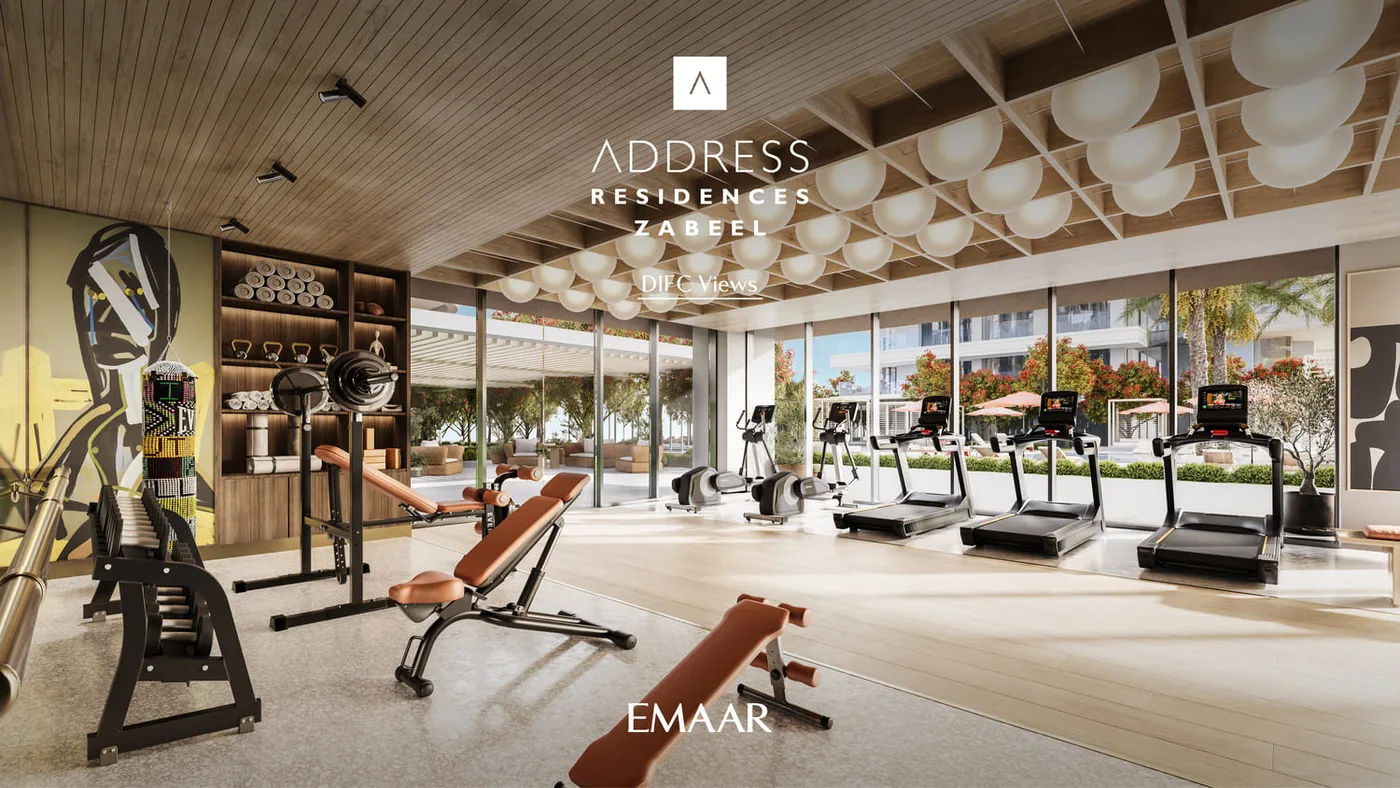 Fully Equipped Gym amenity image at Address Residences Zabeel