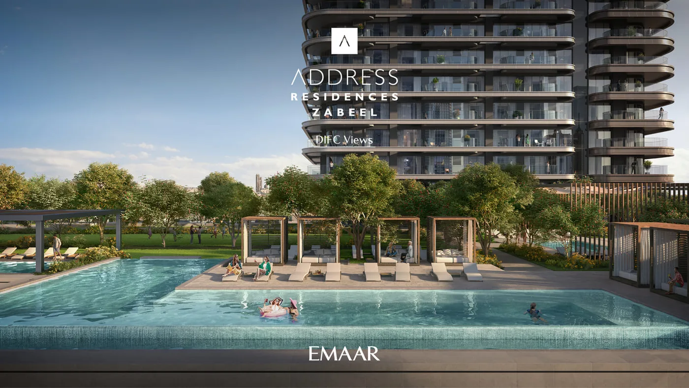 Pool Cabanas amenity image at Address Residences Zabeel