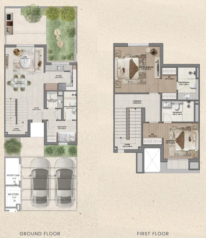 ALDAR Al Ghadeer Gardens floor plan
