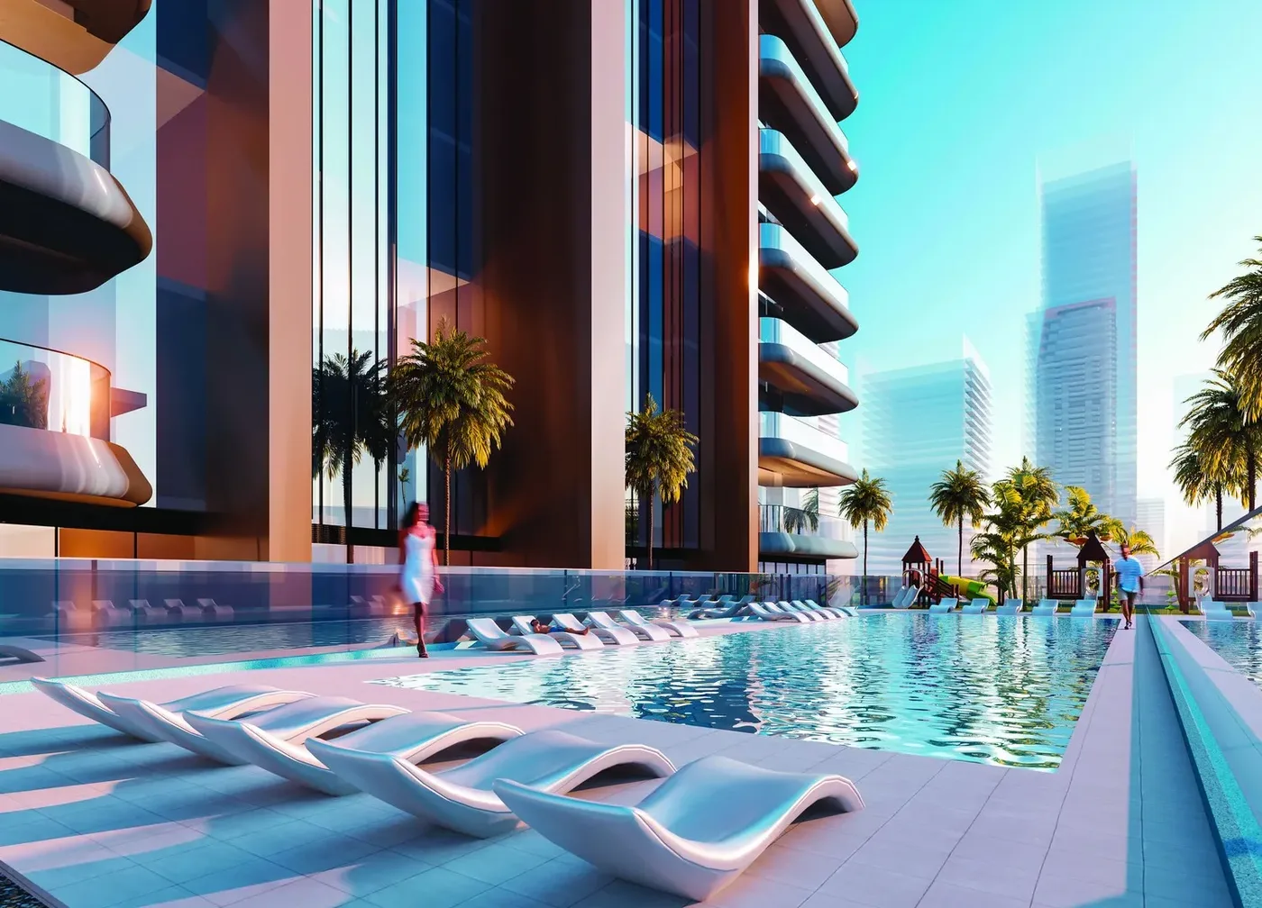 Swimming Pool amenity image at Al Ghaf Tower