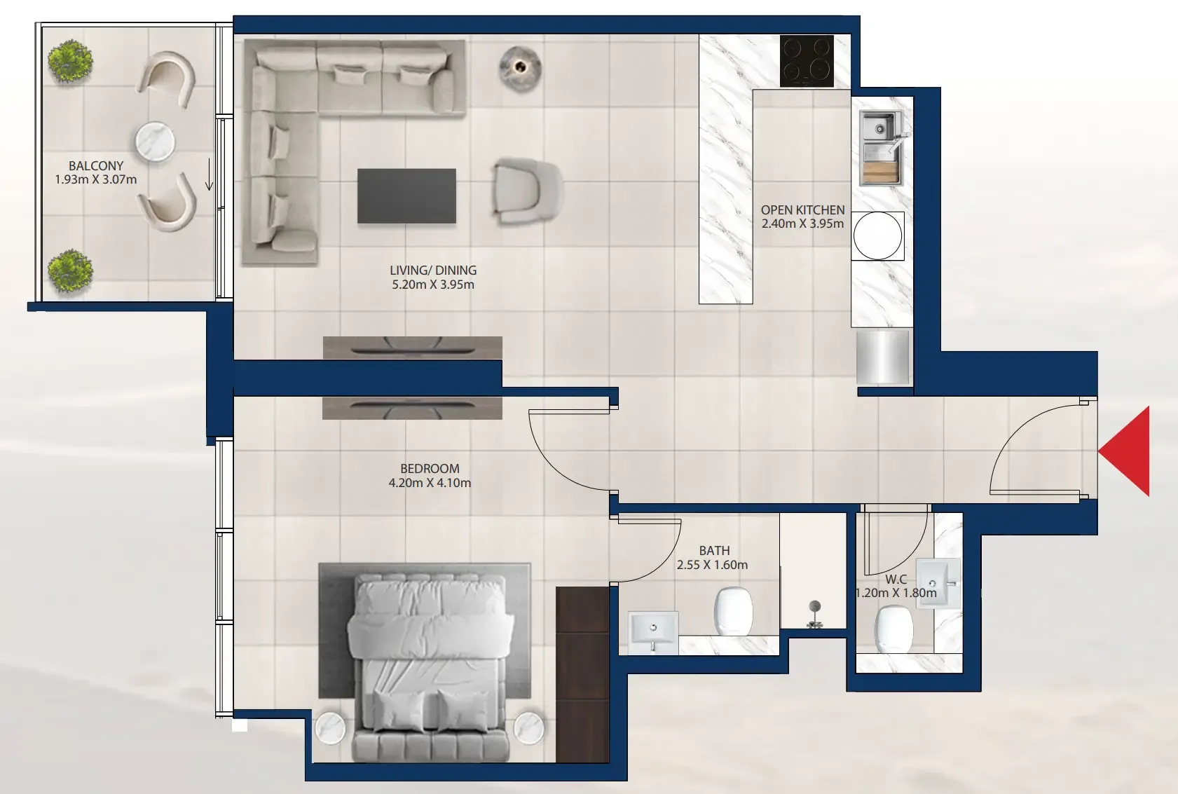 Dubai Investments Real Estate Al Vista floor plan