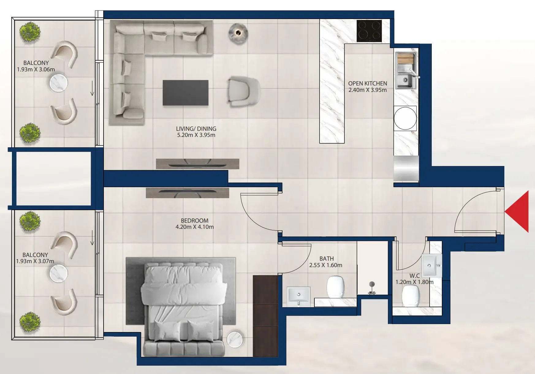 Dubai Investments Real Estate Al Vista floor plan